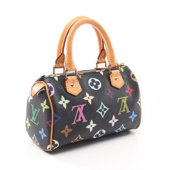 Louis Vuitton Mini Speedy Monogram Multicolor Noir Handbag - Picture 1 of 7